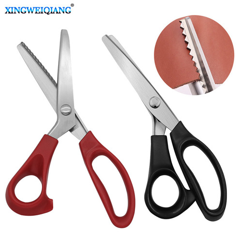 Stainless steel tailoring scissors, handmade fabric pattern lace scissors, arc wave scissors, dog tooth scissors, serrated scissors, triangle scissors