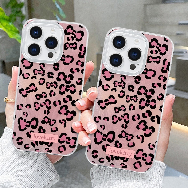 斑纹蝴蝶结适用苹果17promax/16手机壳iphone15/14/13/12羽纱XR|undefined