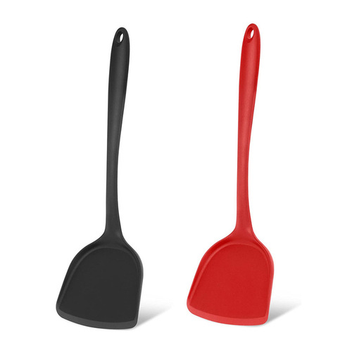 Manufacturer's integrated silicone Chinese spatula kitchen high temperature resistant non-stick pan all-inclusive silicone spatula