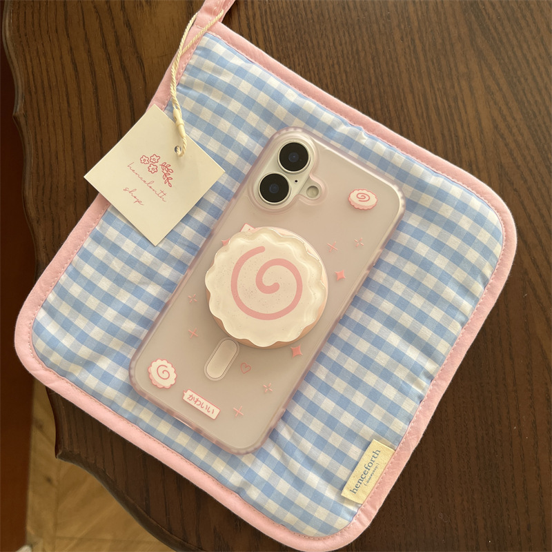 40g Weight iPhone Applicable Brands Phone Cases Classification Acrylic Material Cartoon Pattern Cute, Sweet Style Pink, Blue Color Acrylic Cartoon Cute Sweet Phone Cases Phone Accessories 7