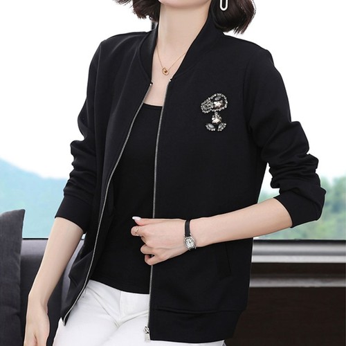 Ladies Baseball Jacket Spring and Autumn Style 2025 Mother Hench Coat Fashion Casual Top