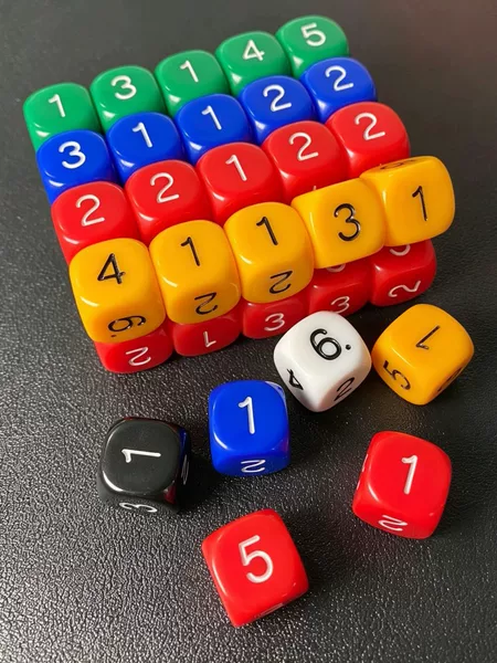 1-6 Numbered 16mm Rounded Corner Solid Color Dice Board Game Entertainment Teaching Aid Bar Card Game Eco-Friendly Six-Sided Prop