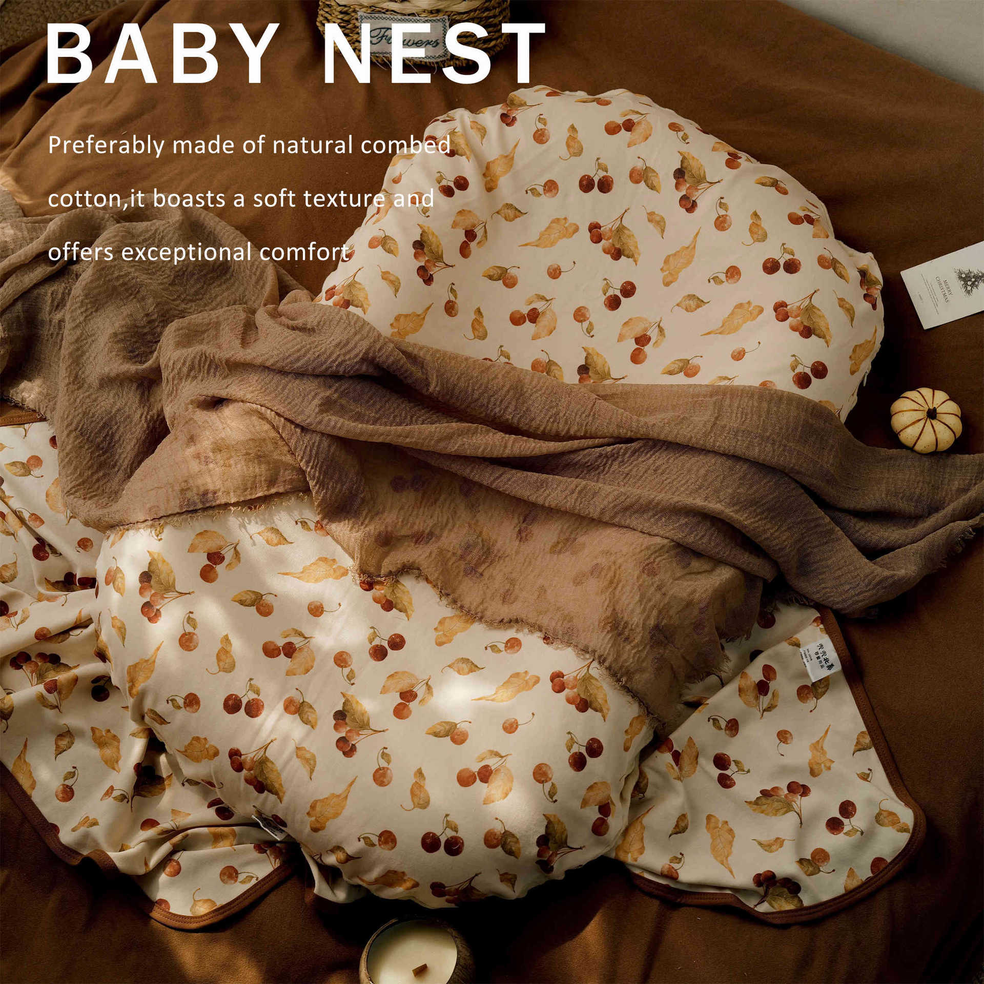 Bed-in-bed for newborns, a baby wake-up device, a baby sleeping nest, a baby anti-pressure soothing and anti-startle device, a feeding and lying device.