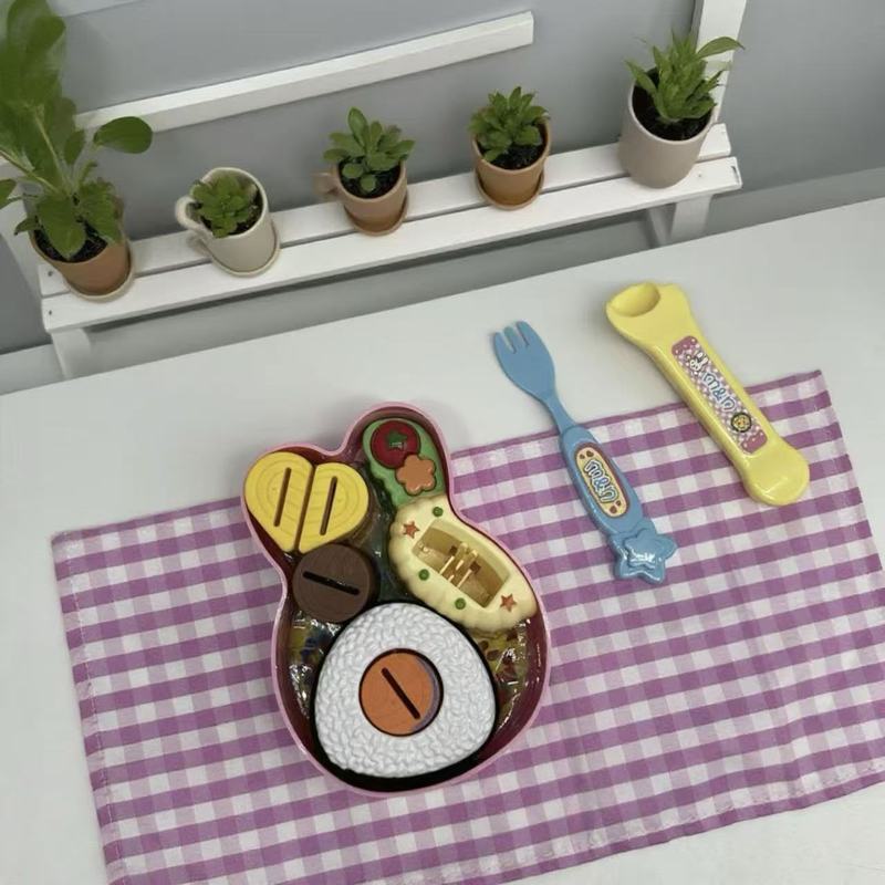 兔子餐盘小熊餐盘拉面喂食玩具儿童棉花娃娃批发布丁过家家女孩子|undefined