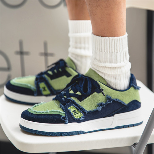  autumn new niche design original men's shoes washed canvas shoes breathable sports and leisure sneakers for men V09