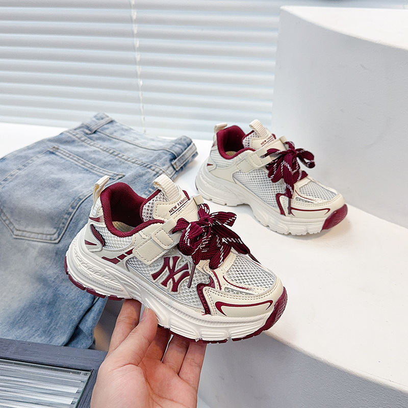 Children's Sports Shoes, Boys' Breathable Mesh Shoes, 2026 Spring and Summer Models, Lightweight Girls' Shoes, Medium and Large Kids' Dad Shoes, Running Shoes