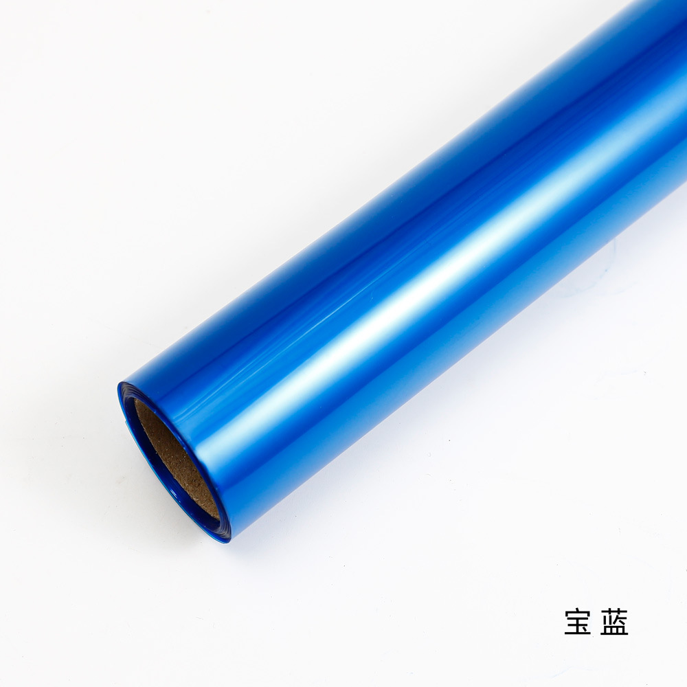Klein azul ramo de papel de embalaje azul papel de arte al óleo estilo flor embalaje material DIY hecho a mano