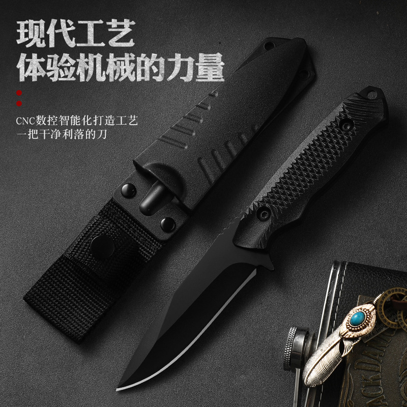 跨境专供一体龙骨水果刀户外应急求生刀战术刀高硬度锋利厨房小刀|undefined