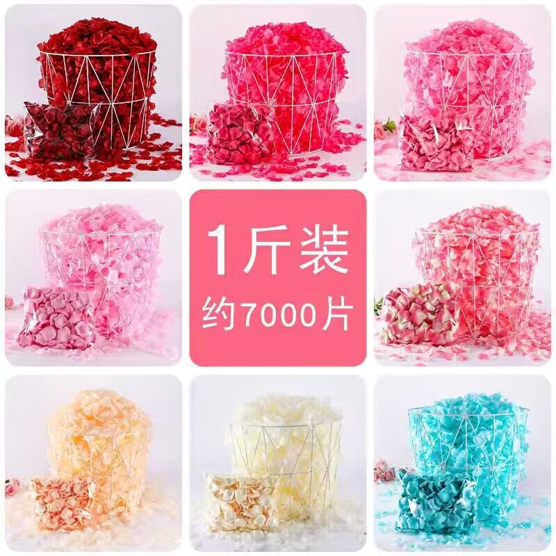 摩擦のないバラの偽の花びら、結婚式の告白の装飾、手振り花のプロポーズ、花びらの雨、結婚式の部屋の装飾用品|undefined