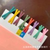 Internet celebrity Korean girl heart hair clip macaron candy -colored cross while clamping a word clip bangs clip Korean hair accessories