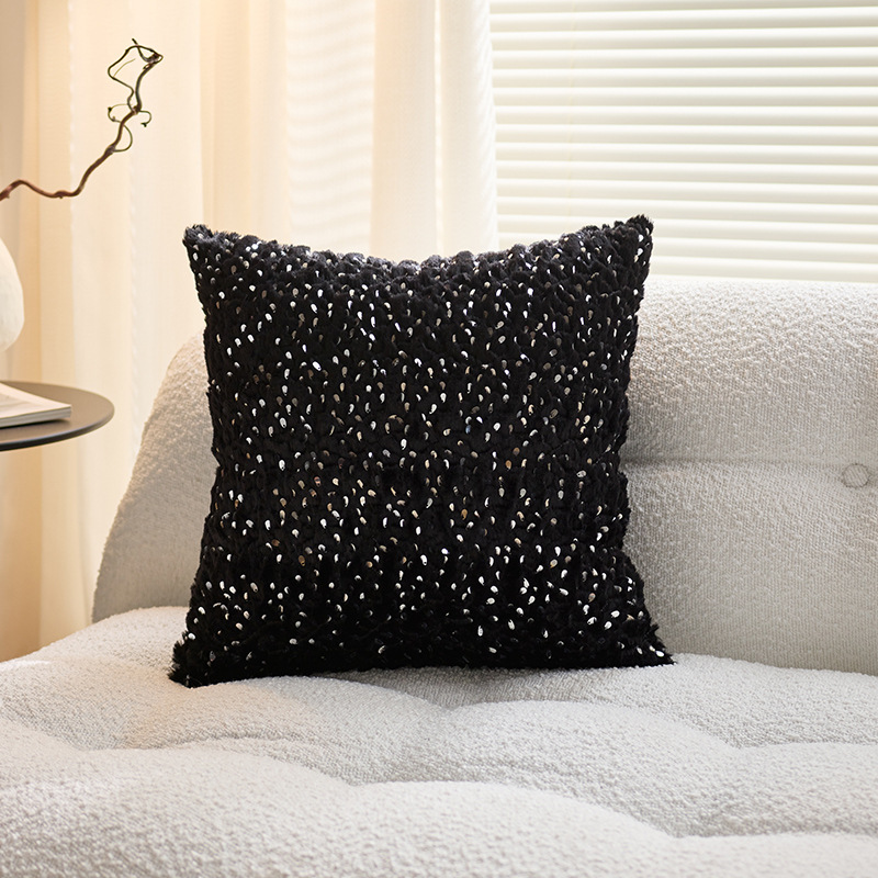 Moderno simple y de alta sensación almohada de lujo ligera almohada de tela nórdica cama sofá sala de estar almohada funda de almohada con núcleo