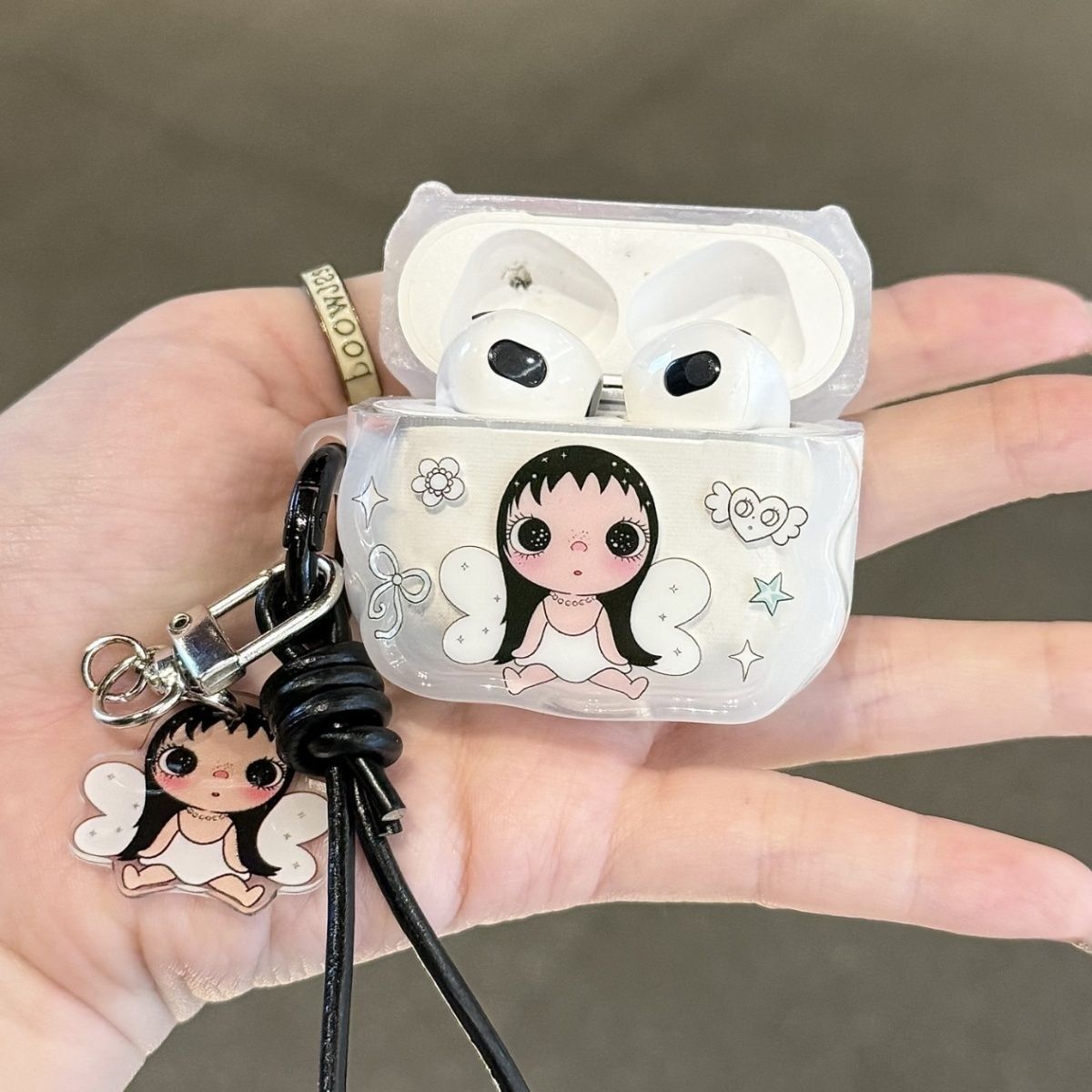 Ángel Xiaoyu es adecuado para airpodspro3 generación 2 funda Bluetooth Apple airpods4 generación funda auriculares