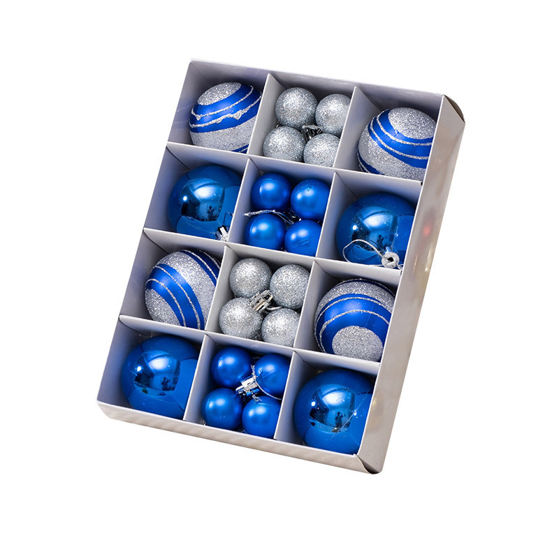 クリスマス装飾品6 cm3cm箱入り彩色絵球クリスマスツリー円球ペンダント明るい球ショーウインドーシーン配置|undefined