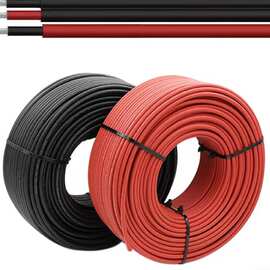 批发纯铜4/6平方线红黑太阳能专用光伏线电缆镀锡铜直流电线