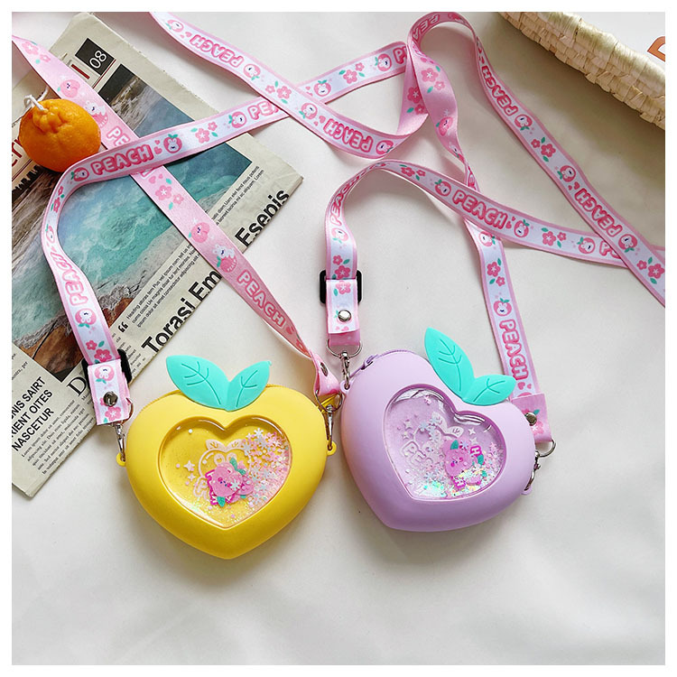 cute candy color silicone childrens change storage peach bagpicture4