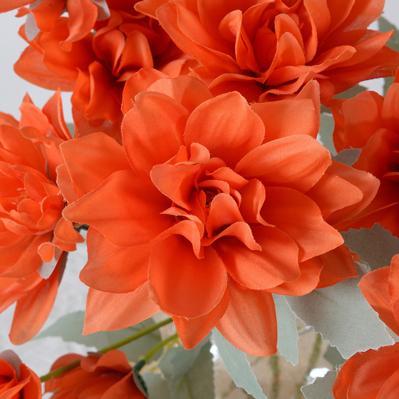 Flores Artificiales, Peonía de 6 Cabezas, Flores Falsas para Decoración de Bodas y Hogar, Arreglos Florales de Seda, Fabricante de Flores, Ramo de Imitación al por Mayor