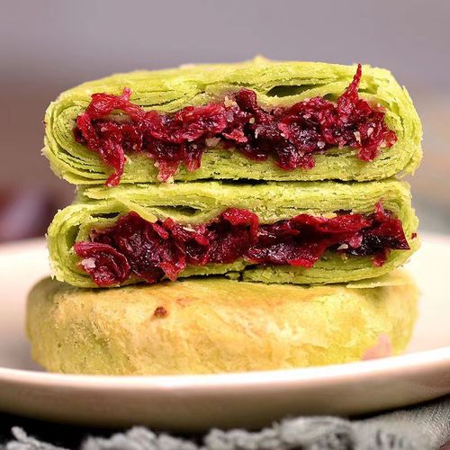 Yunnan rose flower cake gift box bulk flower cake matcha purple sweet potato original snack breakfast pastry delivery