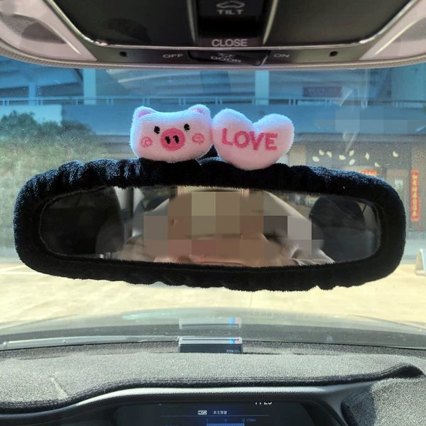 Love+Pig Black Rearview Mirror Case