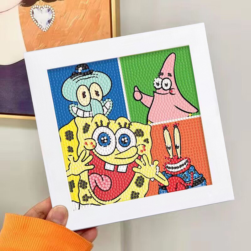 Nuevo dibujo de diamante infantil de labu diy pegatinas de diamante con marcos de fotos hechas a mano diy puzzle pegatinas de mampostería image 47