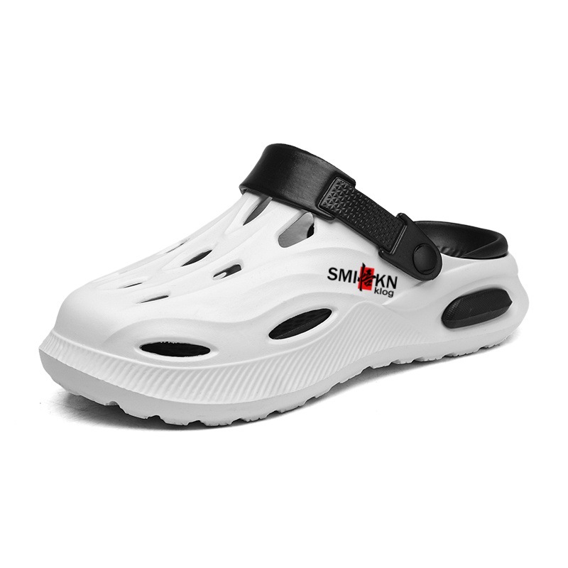 Zapatos con agujeros mujer verano hogar exterior ropa de suela gruesa pareja hombre suela gruesa hogar zapatos de playa interior