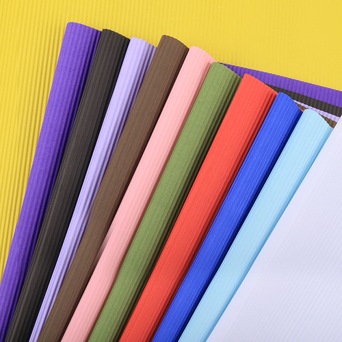 Manufacturer wholesale flower wrapping paper flower shop single color flower wrapping paper diy handmade bouquet material solid color corrugated paper