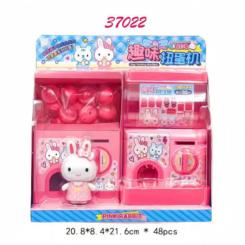 Una palabra conejo rosa caja de maquillaje infantil mesa de maquillaje simulación bolsa de almacenamiento portátil de trabajo niña juguetes caseros