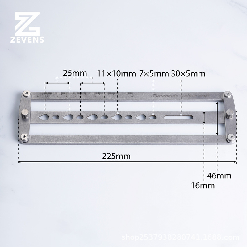 革中心位置決め定規補助パンチ調整18 ~ 46mm|undefined