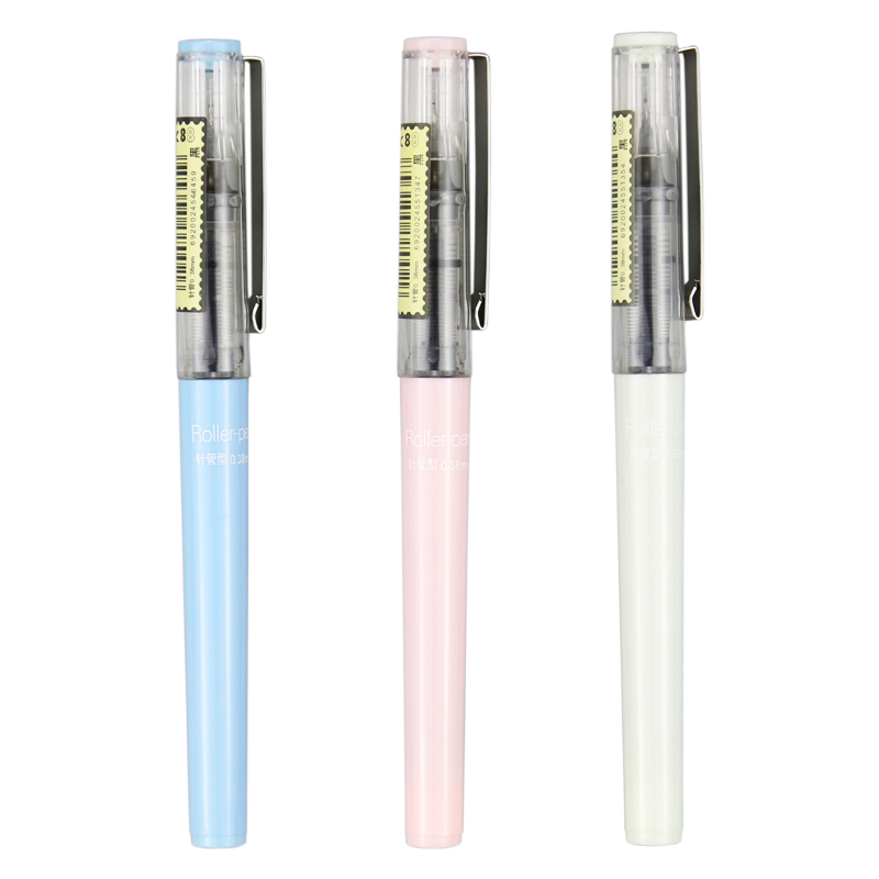 스노우 스트레이트 리퀴드 볼펜 0.38 블랙 뉴트럴 펜 학생용 0.5MM 워터펜 시그니처 펜 문구류