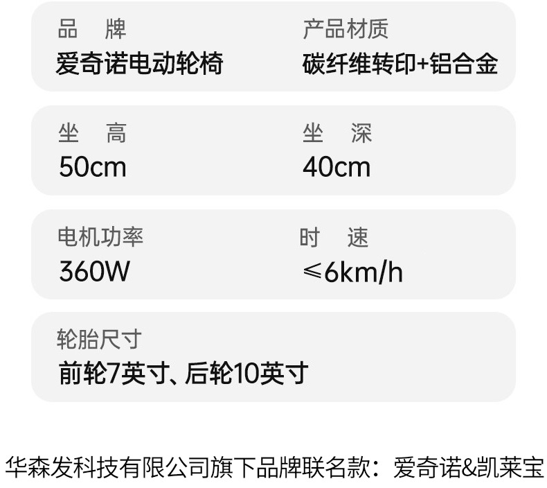 Aiqinuo electric wheelchair for the elderly, intelligent, fully automatic, portable, foldable, ultra-lightweight, small mobility aid