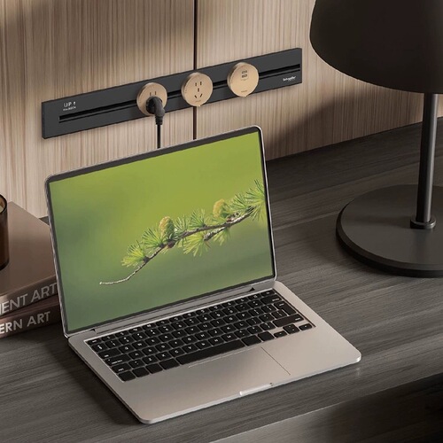 Schneider Jingyi track socket movable track socket guide rail kitchen living room bedroom wireless strip kitchen