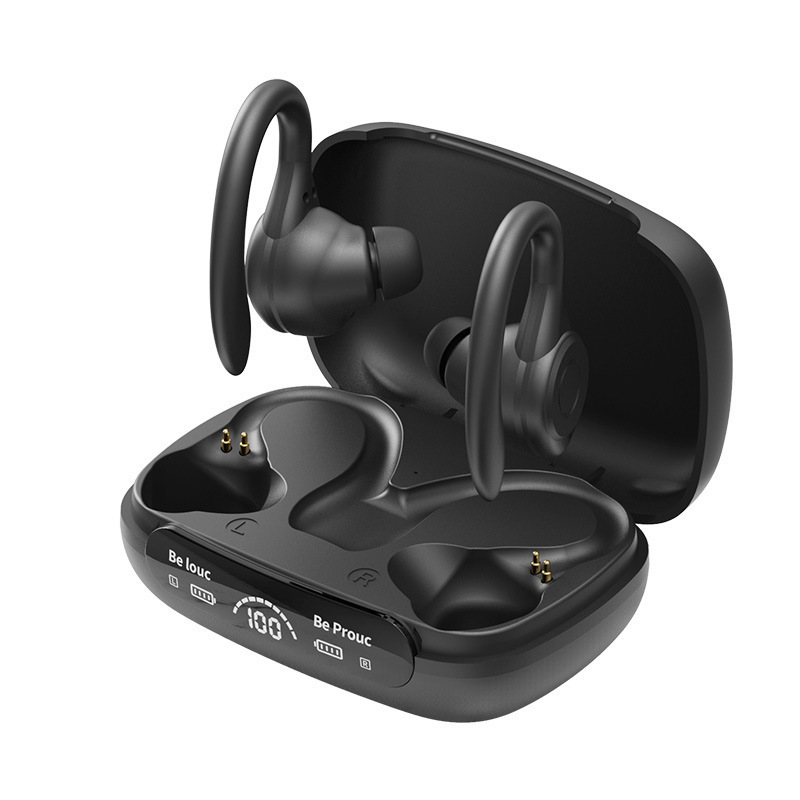 工場は新型耳掛け式Y7無線bluetoothイヤホン運動ランニング専用プライベートモデルtws帯デジタル表示を提供している|undefined