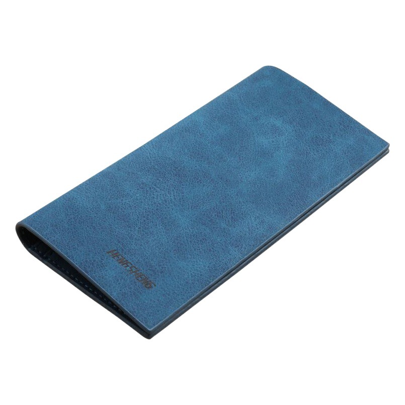 Hengsheng Men's Wallet Long Retro Thin Frosted Soft Wallet Fashion Wallet Factory Direct Supply