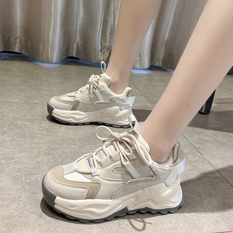 Baskets femme en PU artificiel - Ref 3435175 Image 3