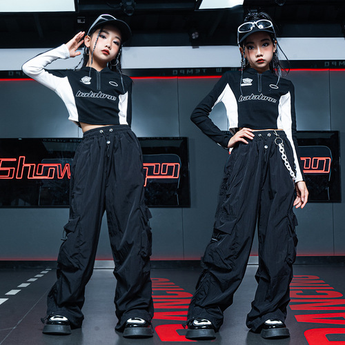 New Year's Day Children's Performance Costumes Trendy Street Dance Costumes Hiphop Street Boys Drum Set Girls Jazz Dance Performance Costumes
