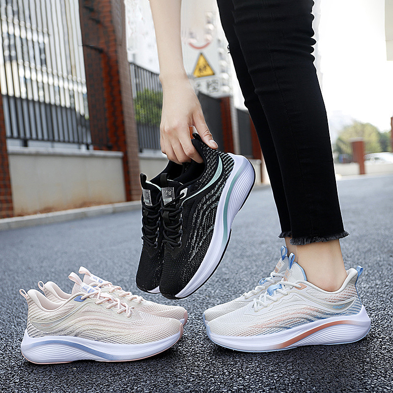 Women's Shoes Autumn 2025 sneaker Black Soft Bottom Casual Lightweight Mesh Sports Student Shock Absorbing Running Shoes