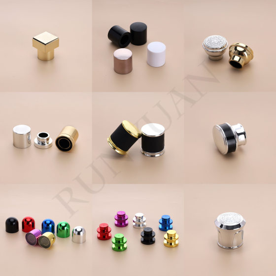 Factory direct in stock 15 perfume bottle lid high color value high quality all kinds of materials all kinds of colors hot selling