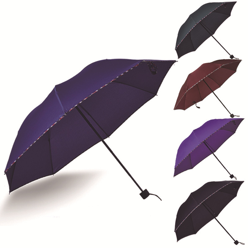 Paraguas plegables de sombra solar manual 7 hueso / 8 hueso / 10 hueso muchos paraguas al por mayor