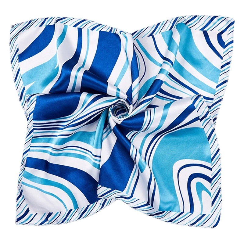 Новый темперамент маленький свежий полиэстер шарф простой естественный ветер полотенце 50*50 см Мода шарф