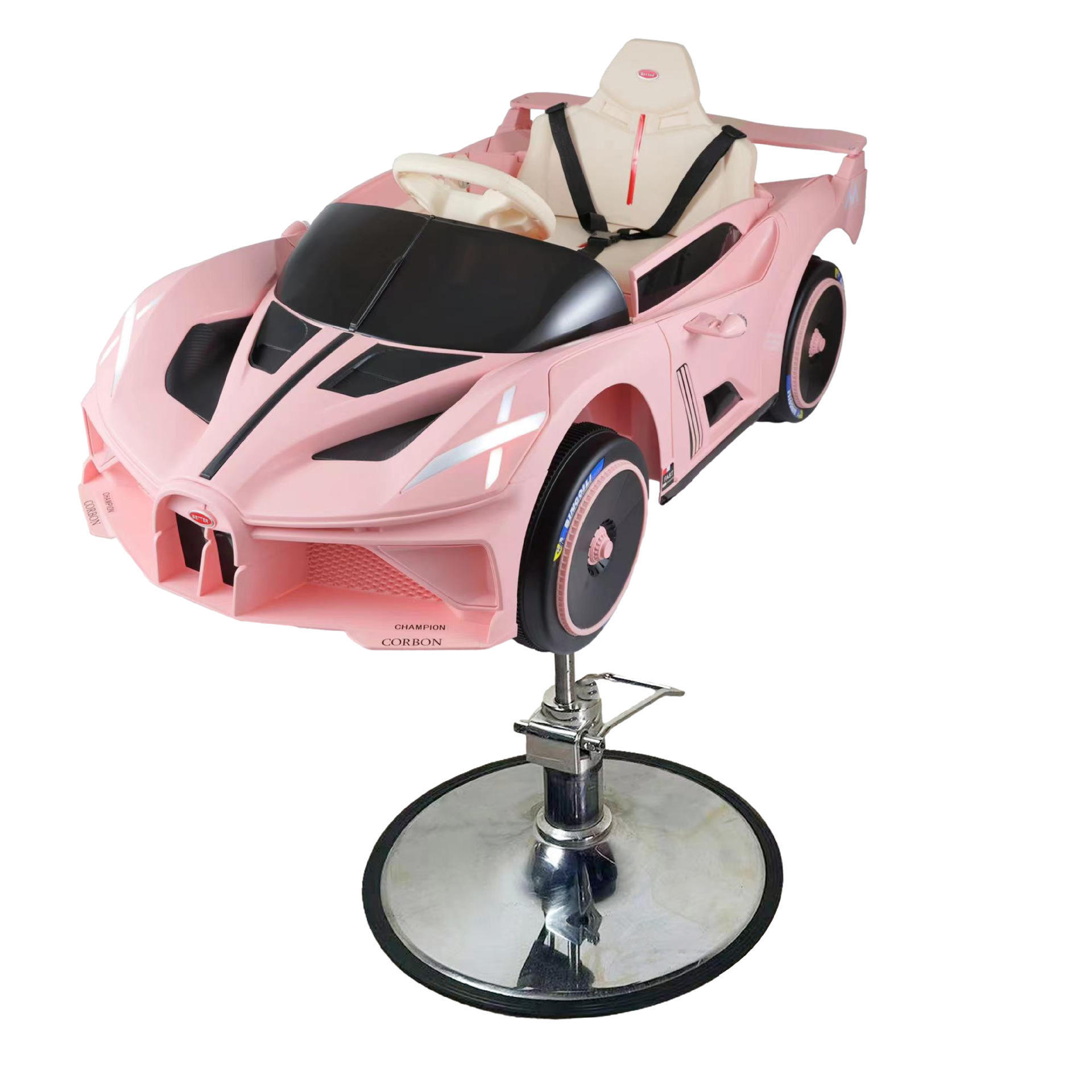 Silla de peluquería transfronteriza para niños silla de cabello giratoria silla de elevación salón de peluquería multifuncional asiento de automóvil de dibujos animados al por mayor image 33