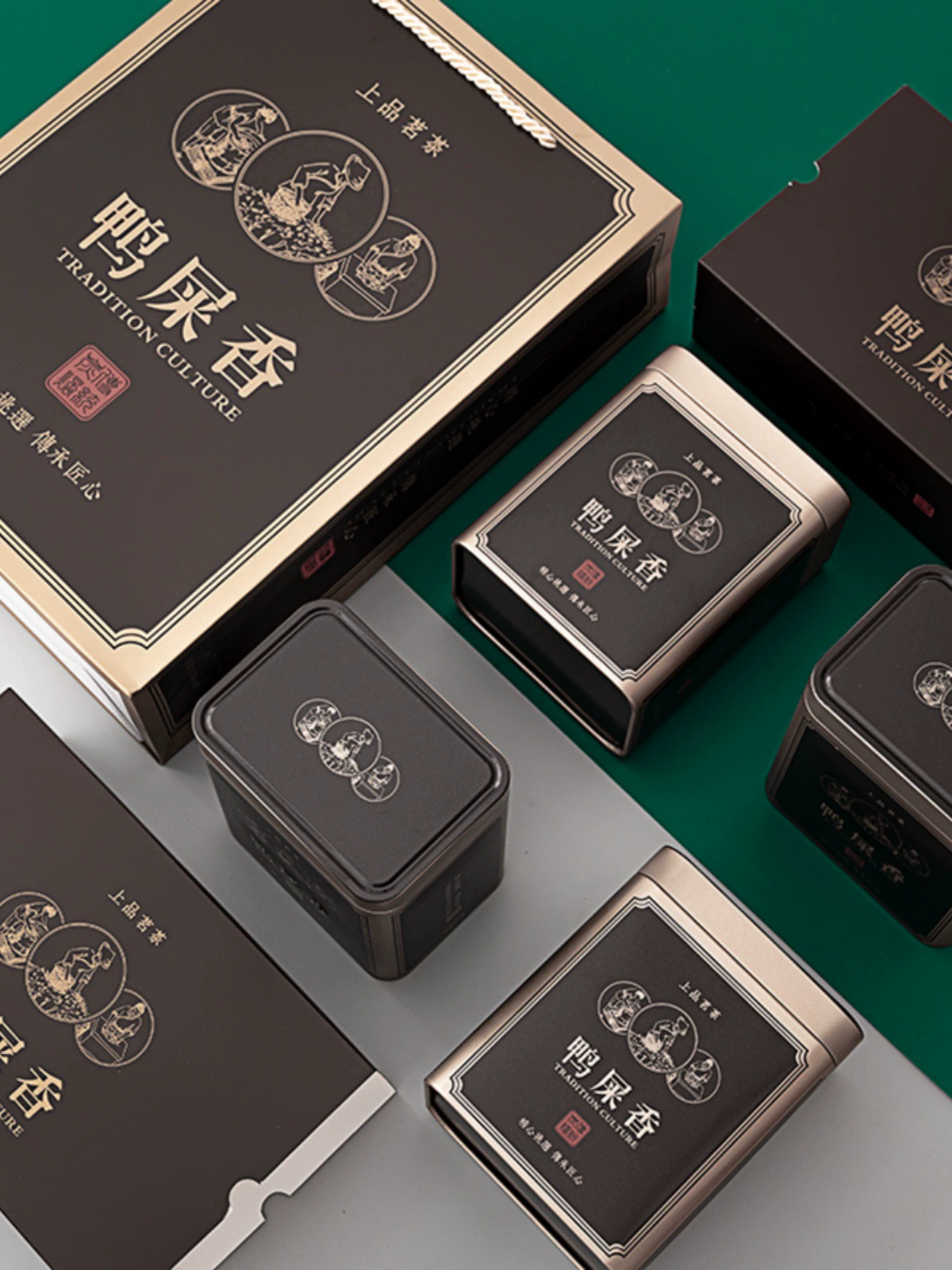 Бесплатная доставка Phoenix Dangxong чай две с половиной упаковочная коробка пустая подарочная коробка четыре банки Wuyu Dancochn Duck фекалии консервная коробка hcds