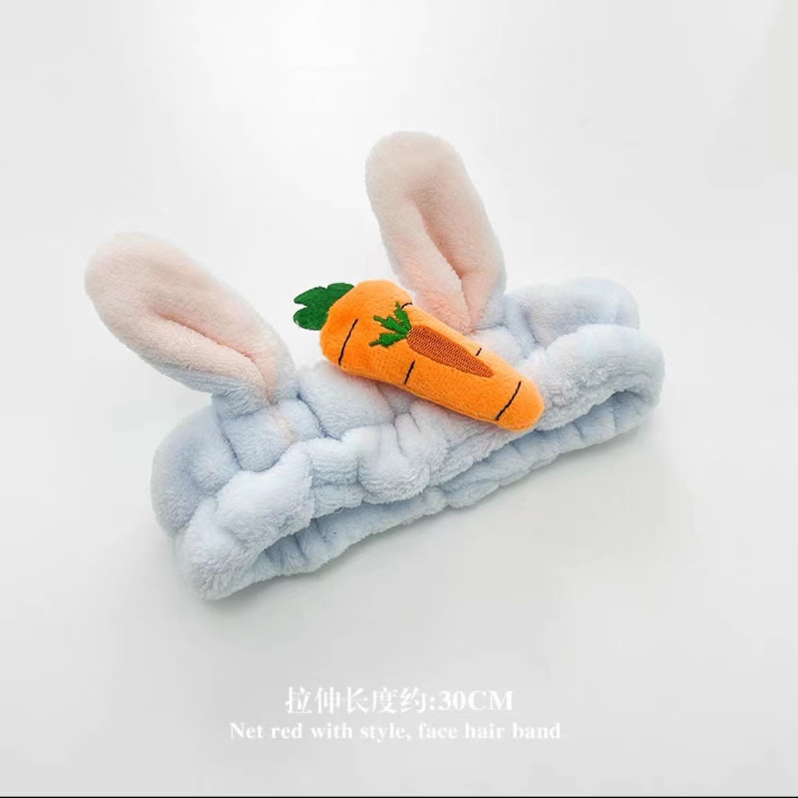 Lavado de la cara banda de pelo de moda femenina Coreana Red diadema roja estudiante dulce Linda máscara de maquillaje banda de pelo horquilla