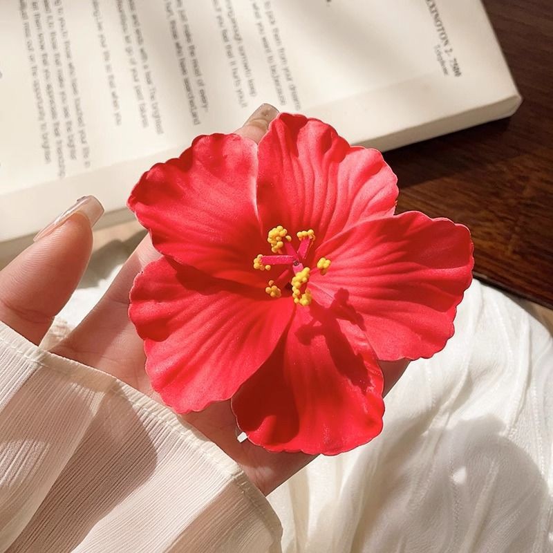 1#Horquilla de frangipani rojo de aproximadamente 9.5 cm.
