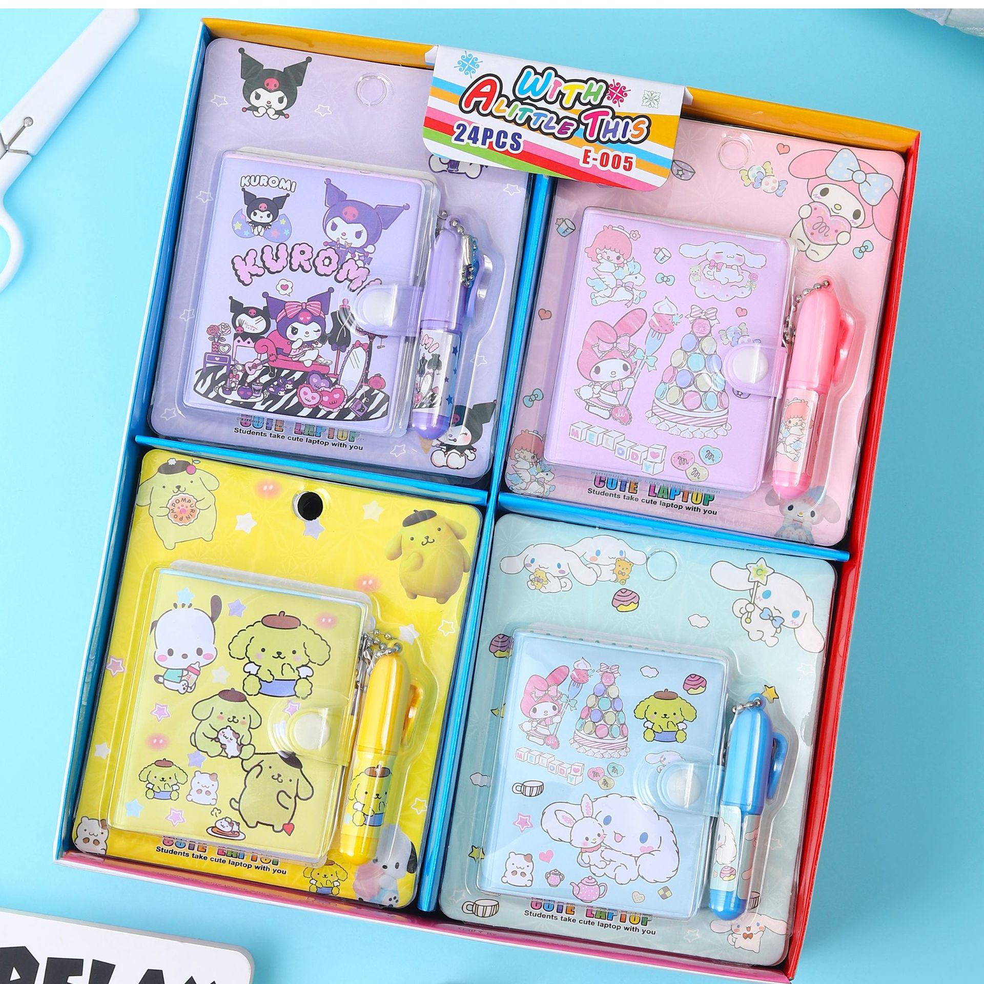 E005 Labu mini cuaderno de mano conjunto creativo nuevo dibujo animado encantador comercio exterior transfronterizo tailandés temu
