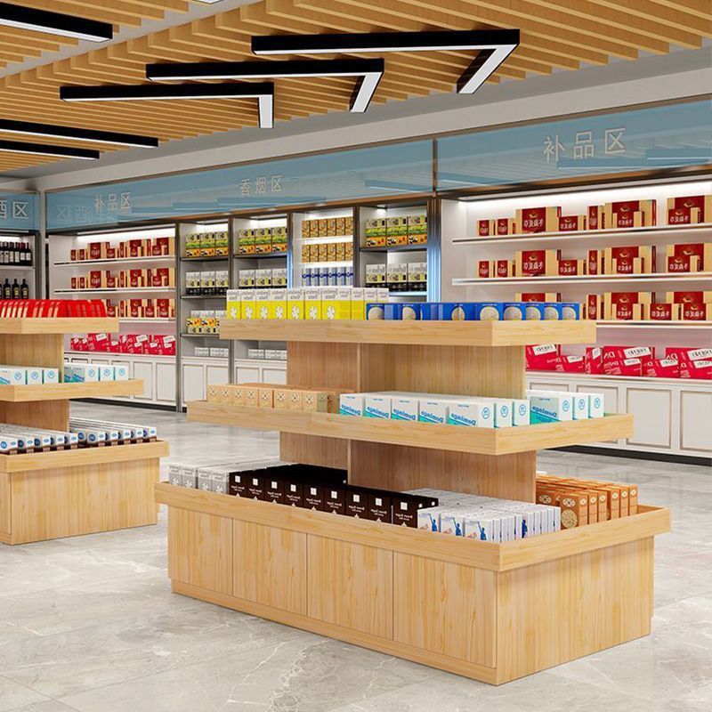 超市中岛堆头货架展示促销母婴展示柜中岛柜鞋店多层展示台展示架