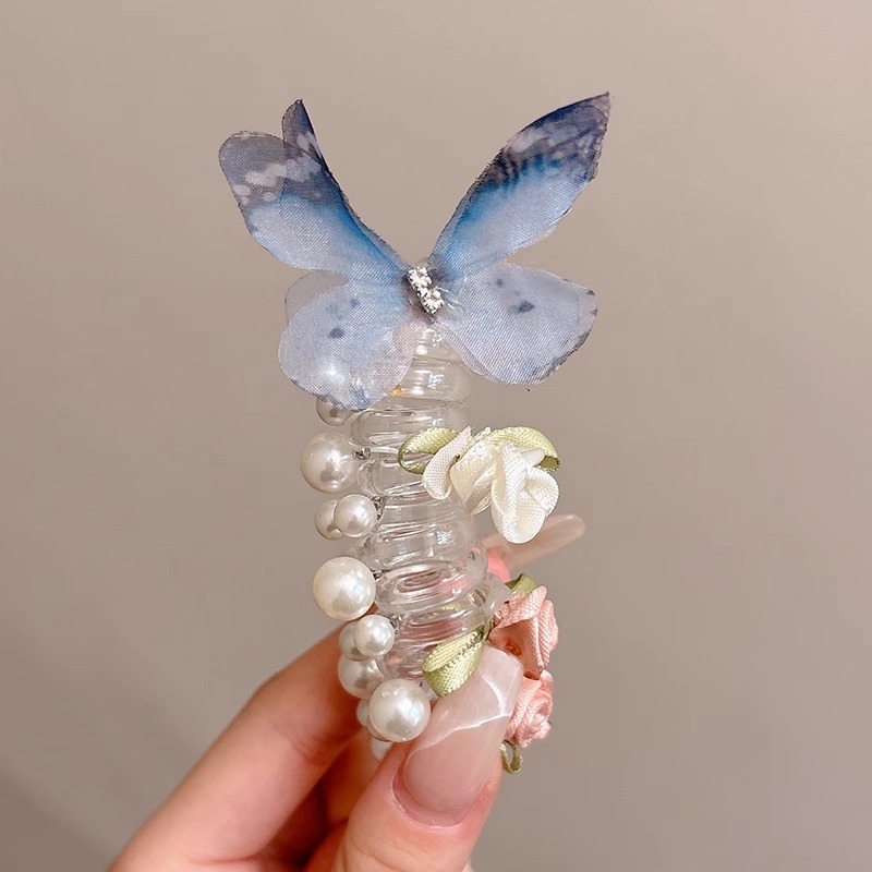 Línea telefónica con lazo, anillo para el cabello, tocado, nueva trenza de burbujas, cuerda para el cabello trenzada, alta elasticidad, sin dañar el cabello, cuerda para atar, banda de goma femenina