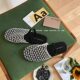Ludake Summer Casual Lazy Slip-On Closed-Toe Mesh Flat Sandals for Women
