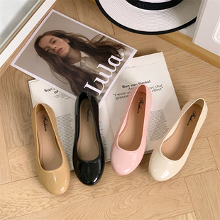 Heli Shark Summer Women's Outer Wear Sandals New Fashionable Solid Color Low Mouth Single-layer Shoes Casual Flat Low-top Women's Sandals