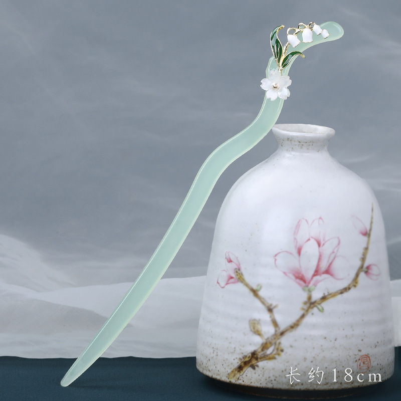 Horquilla de abanico nuevo estilo chino retro de alta gama placa de metal horquilla de pelo Hanfu cheongsam horquilla horquilla accesorios para el cabello femenino