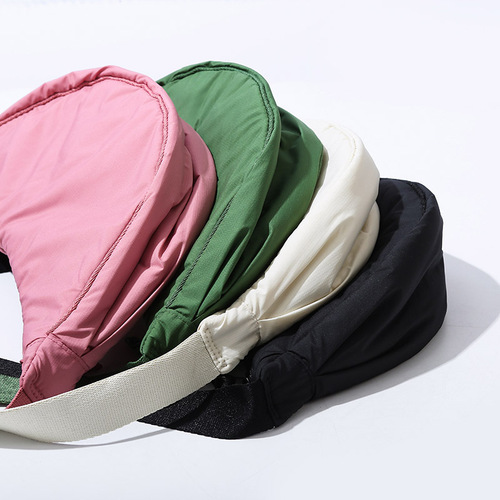 U family's same style fitting room dumpling bag crossbody bag lightweight small bag nylon cloth clip cotton bag shoulder bag 457244