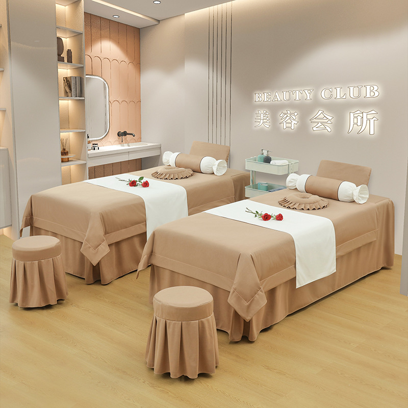 Four Seasons universal beauty bed cover four-piece bed sheet bedspread quilt pillowcase quilt cover with quilt core fabric bedspread non-slip